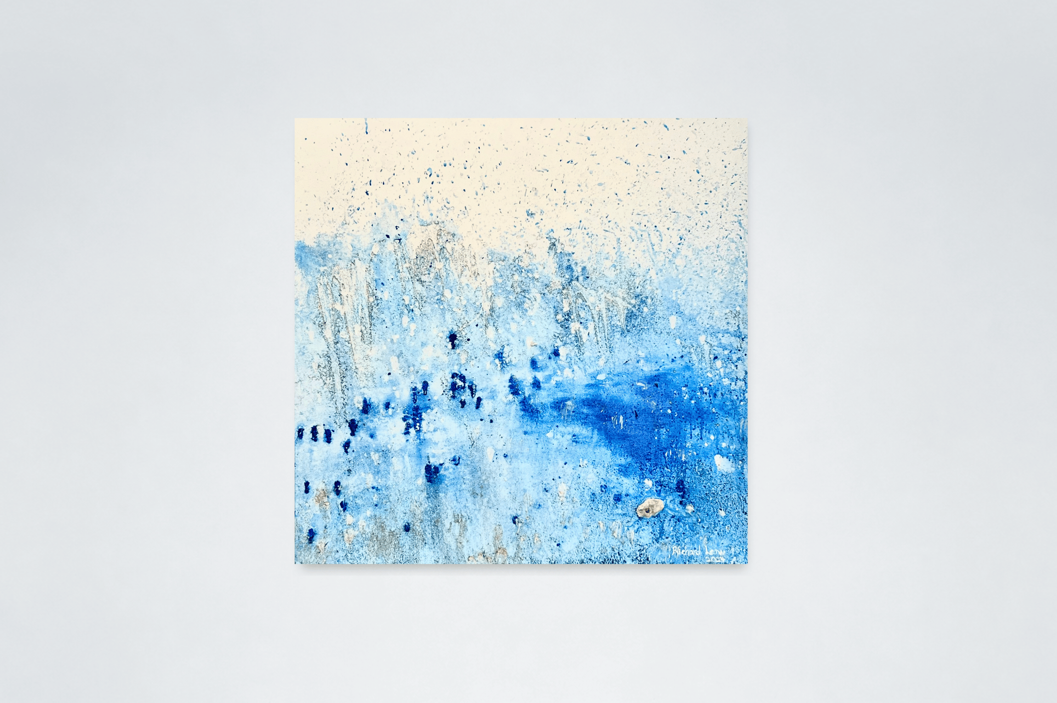 Be with Water, 2024, acrylic and pastel on canvas