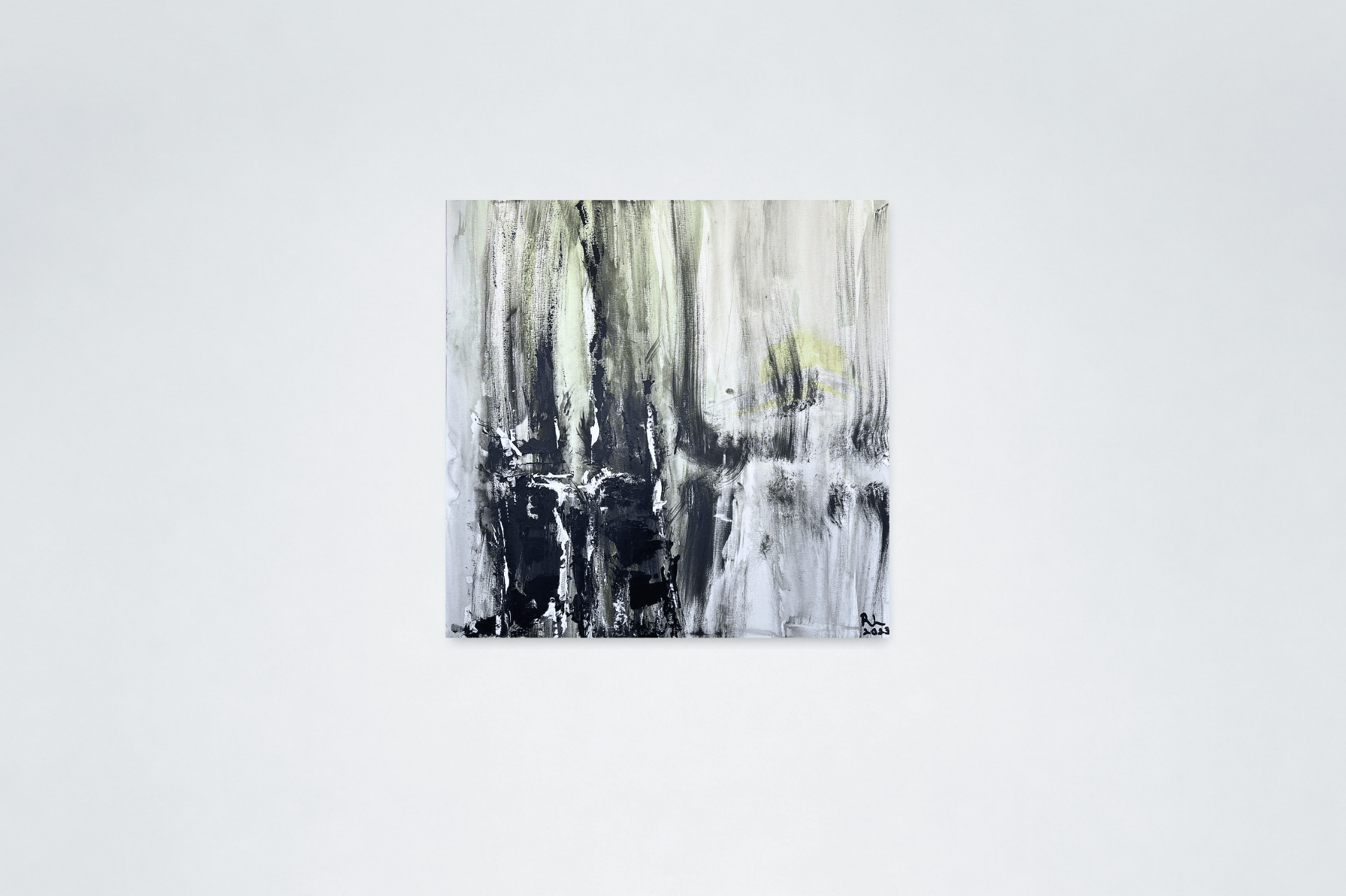 Clearing Horizons, 2023, acrylic and pastel on canvas