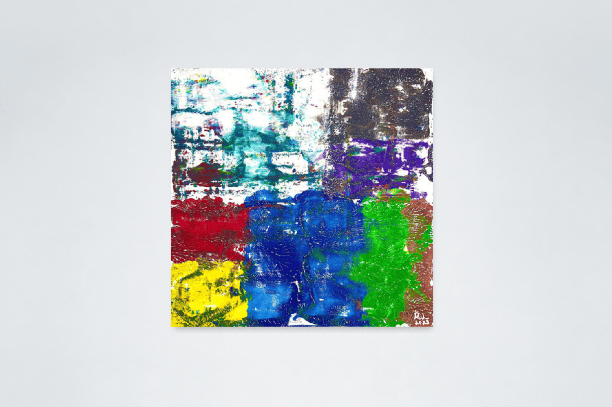 Kaleidoscopic Symphony: Collective in Diversity, 2023, acrylic and pastel on canvas