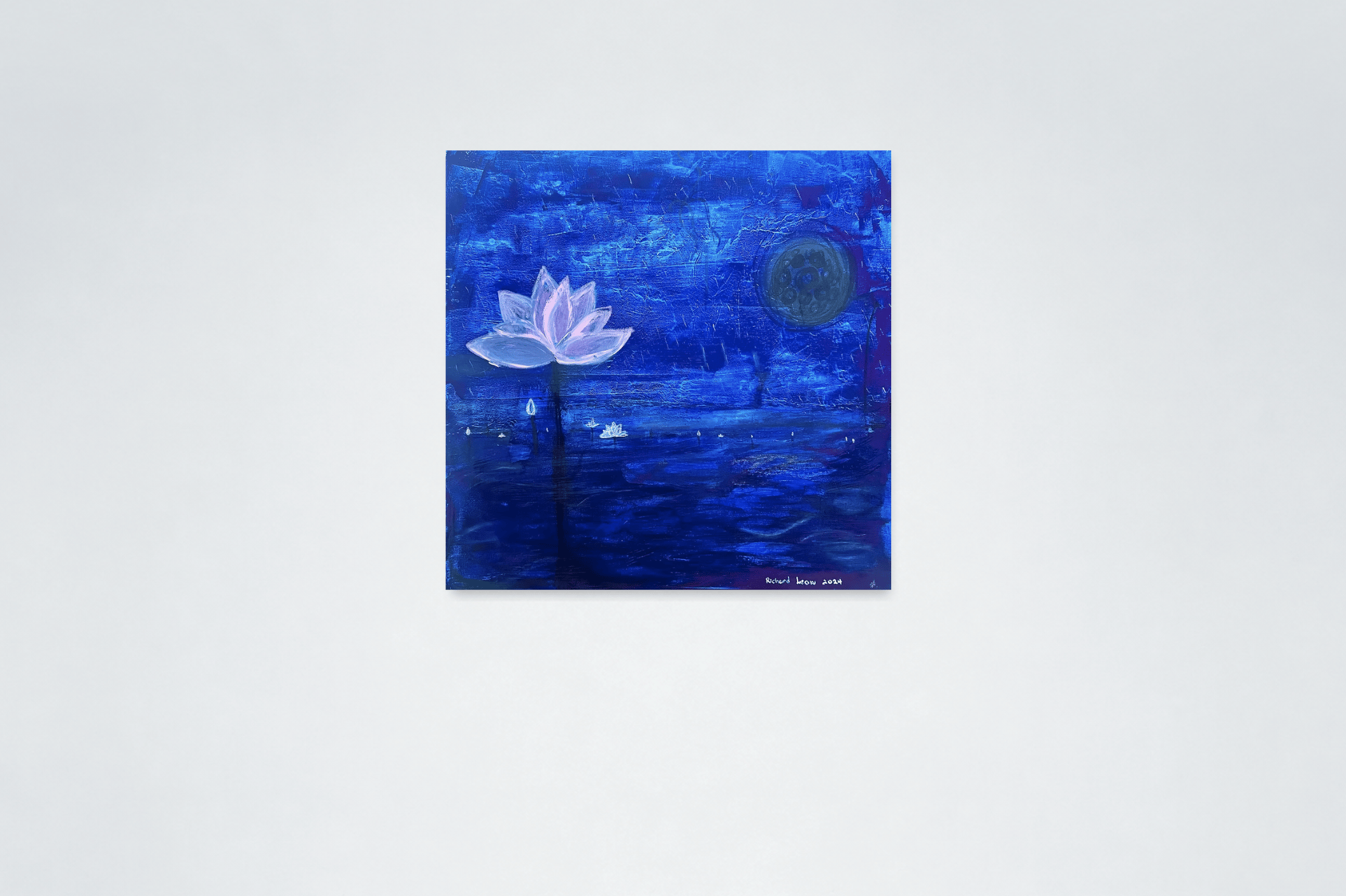 The Unshaken Blossom, 2024, acrylic and pastel on canvas